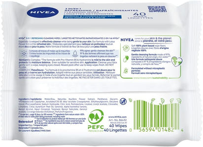 Eco-Friendly 3-in-1 Cleansing Wipes™